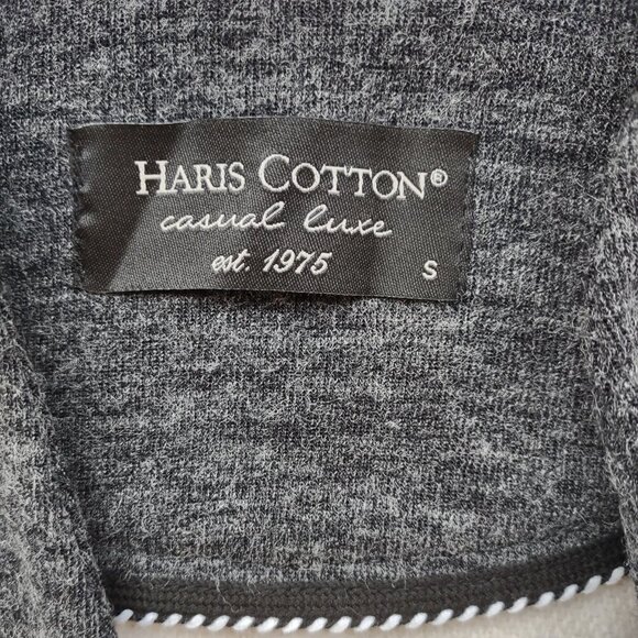 Haris Cotton Casual Luxe Collection Wool Blend Open Cardigan Lounge Cabin S/M - Picture 7 of 7